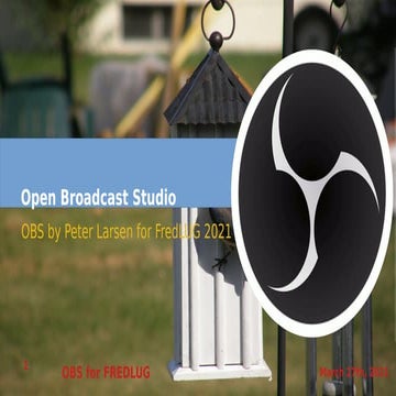 FREDLUG - Open Broadcast Studio - OBS