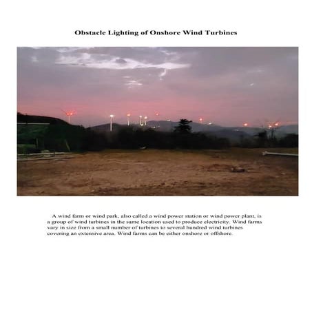 Obstacle Lighting of Onshore Wind Turbines