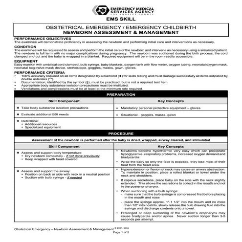 Obstetrical emerg ecb-newborn