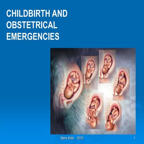 Obstetrical emergencies i