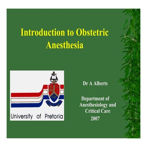 Obstetricanesthesia(1)