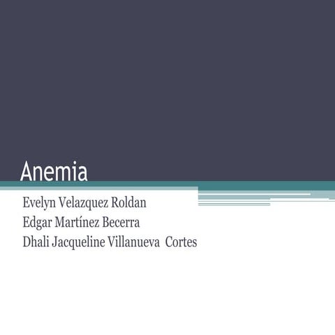  anemias en el embarazo