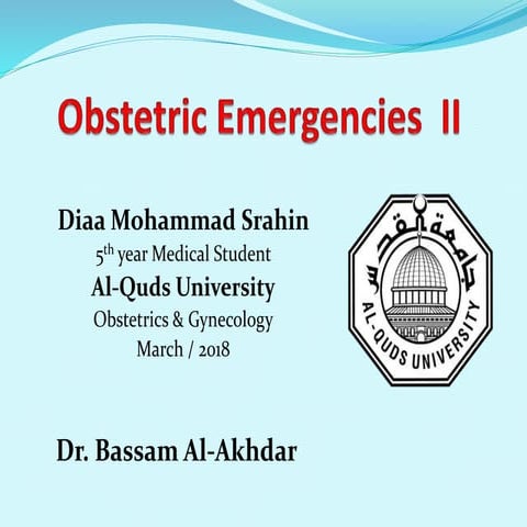 " Obstetrics emergency 2 "