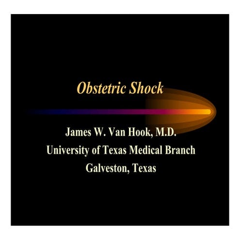 Obstetric shock