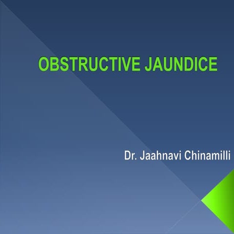 Obstructive jaundice