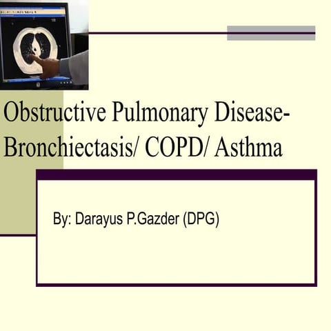 Restrictive lung disease final | PPTX