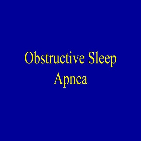 Obstructive Sleep Apnea | Jindal Chest Clinic