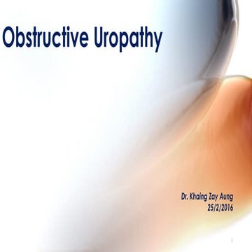 Obstructive uropathy