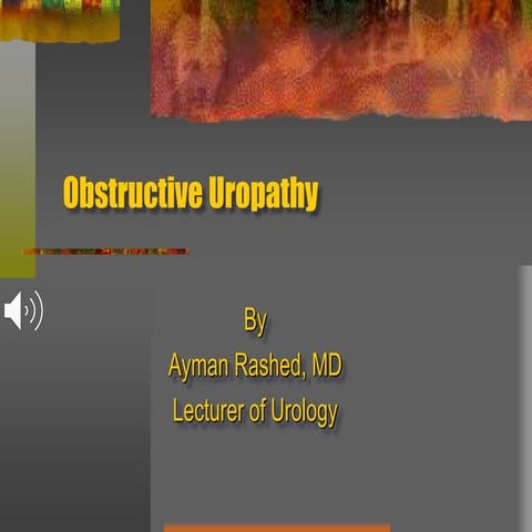 Obstructive Uropathy "online"