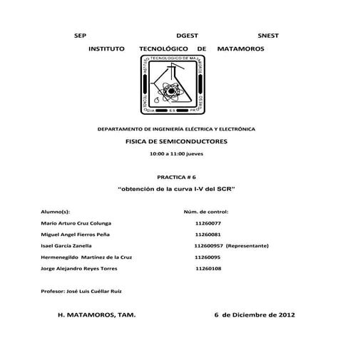Obtencion de la curva i v del scr(practica)