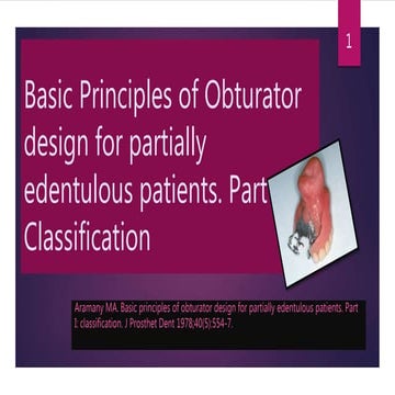 Obturator ppt