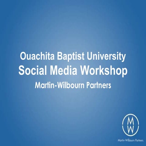 OBU - social media workshop final