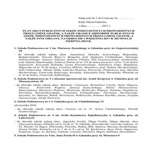 Nowe obwody szkół podstawowych w G...