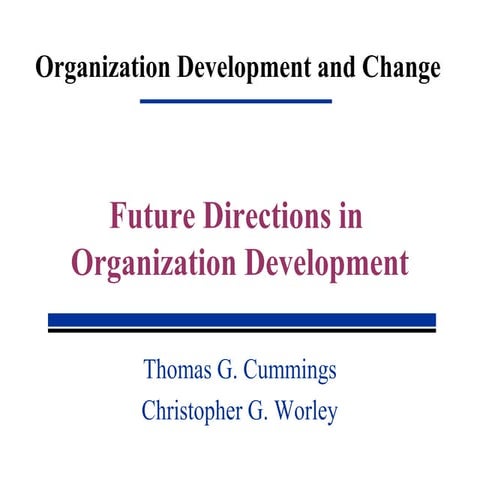 Oc 6440 future directions of od