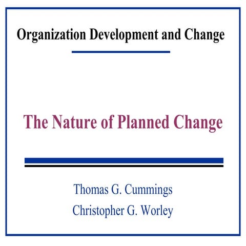 Oc 6440 nature of planned change
