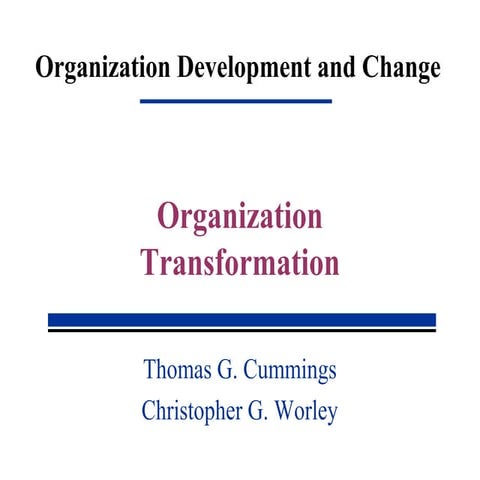 Oc 6440 organization transformation