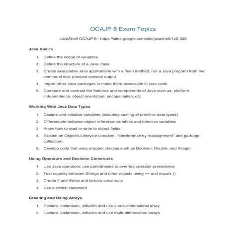 OCAJP 8