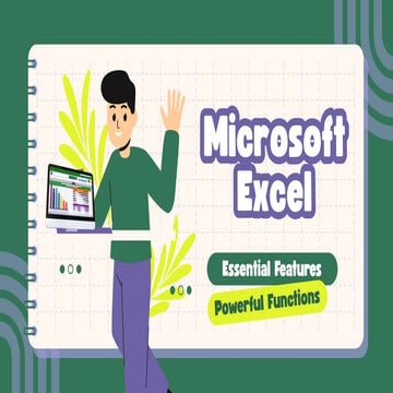 Ms Excel Basic to Advance Tutorial | PPTX