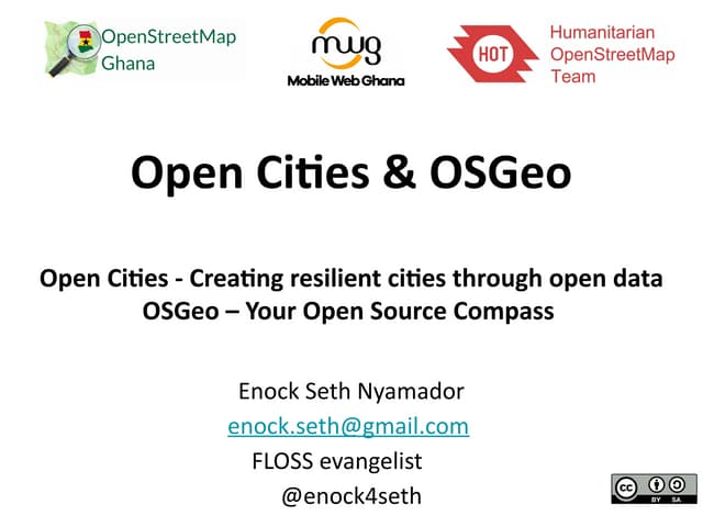 Open Cities Accra & OSGep at SFD 18