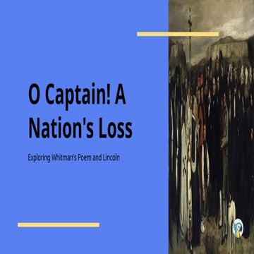 O Captain My captain. A nation's Loss.pptx