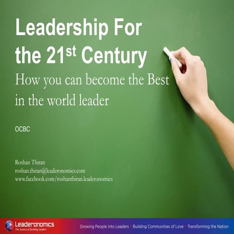 Presentation to OCBC - Leadership in the 21st century