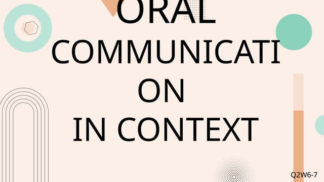 Oral Communication - Principle of Speech Delivery.pptx