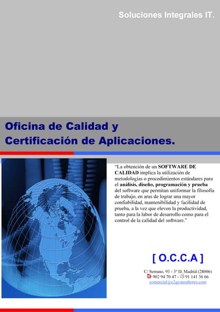 Calidad de Software y Certificación