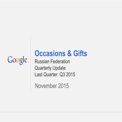 Occasions & gifts