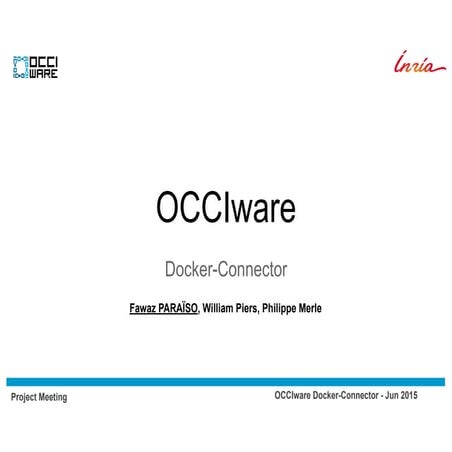 Occ iware docker-connector-demo-june-2015