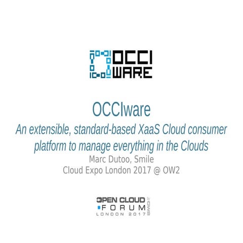 Extensible and Standard-based XaaS Platform To Manage Everything in The Cloud...