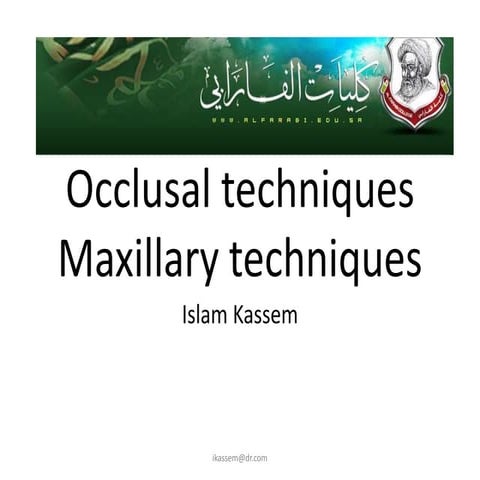 Occlusal max