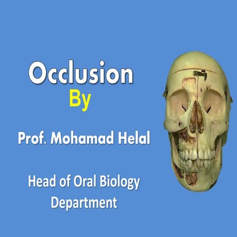 ]Dental Occlusion part 1