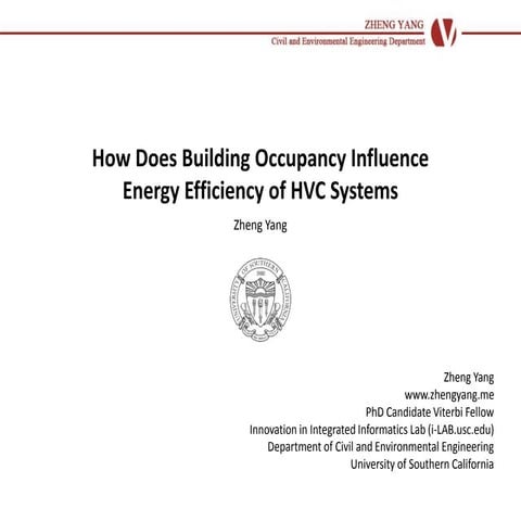 Occupancy and hvac energy
