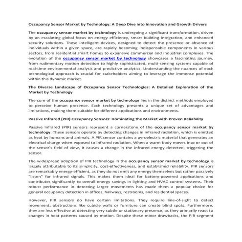 Occupancy Sensor Market by Technology.pdf