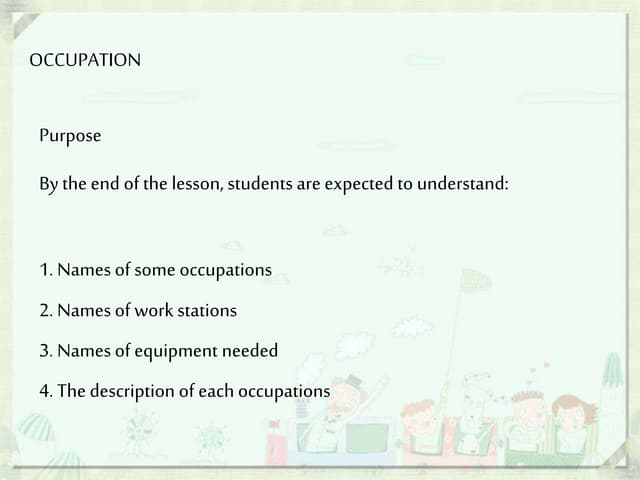 Occupation 1 | PPT