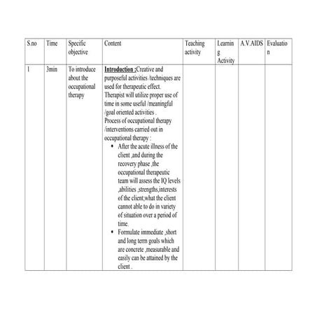 OCCUPATIONAL.docx (THERAPY) NURSING ASSIGNMENT
