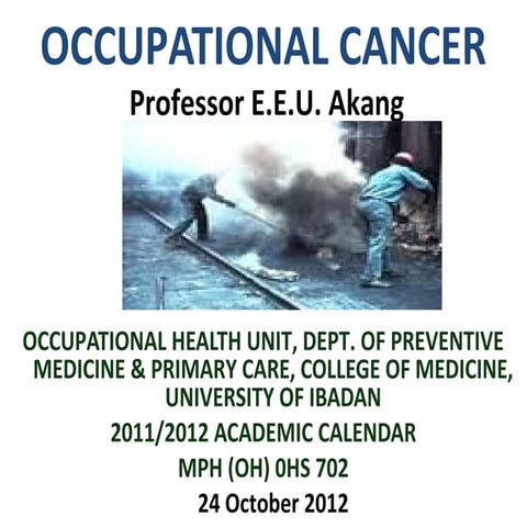Occupational cancer