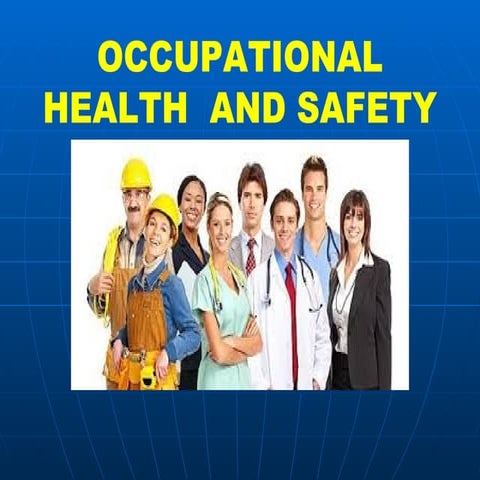 Occupational health Consideration in Nursing