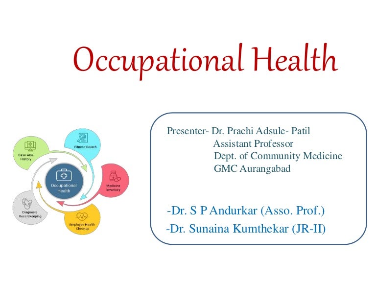 Occupational health (PartI)