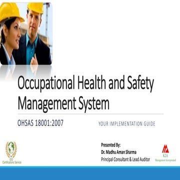 Occupational health and safety implementation