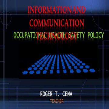 Occupational health safety