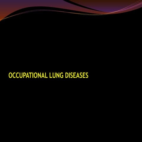 Occupational lung diseases radiology