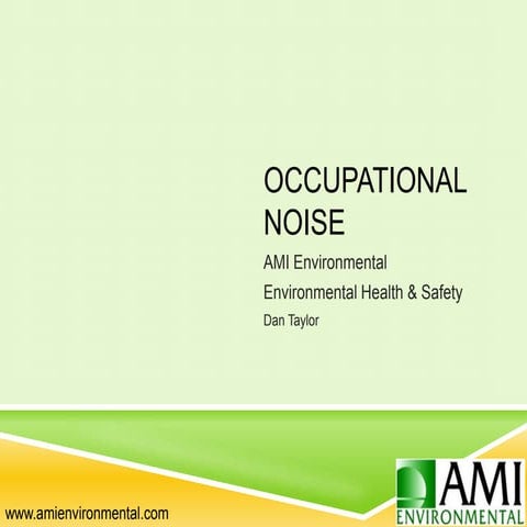 Occupational Noise