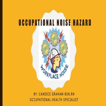 Occupational noise hazard