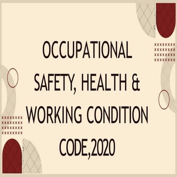 Occupational safety, health & Working condition code,2020 (1).pptx