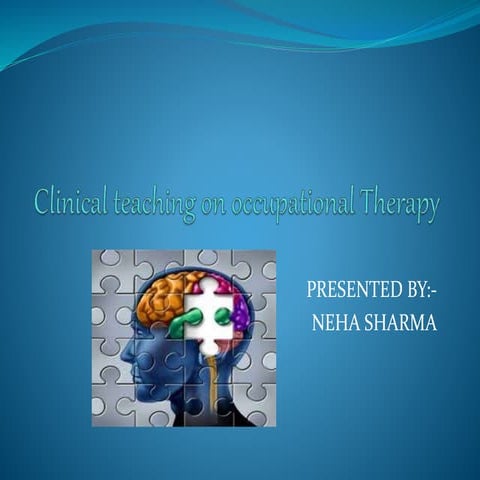Occupational therapy