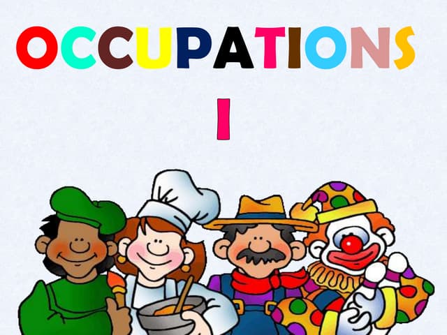 Occupations I | PPT