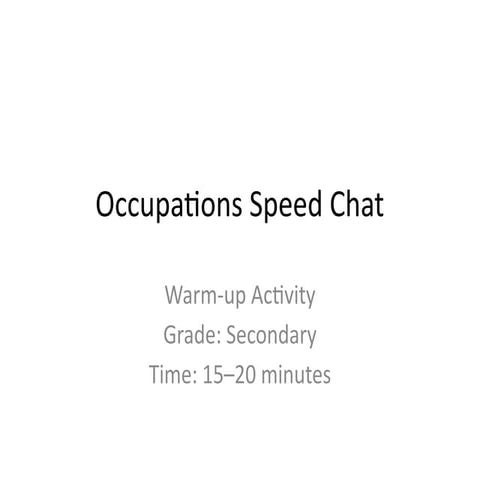 Interactive Secondary School Activity: Practicing English Through ...