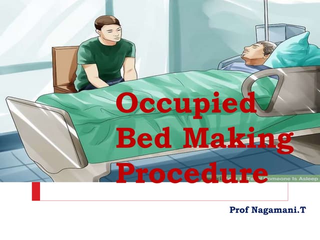Occupied bed making Procedure.pptx