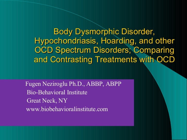 OCD Spectrum Disorders